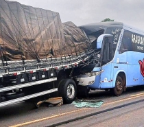Acidente em rodovia bloqueada deixa 9 feridos no Tocantins